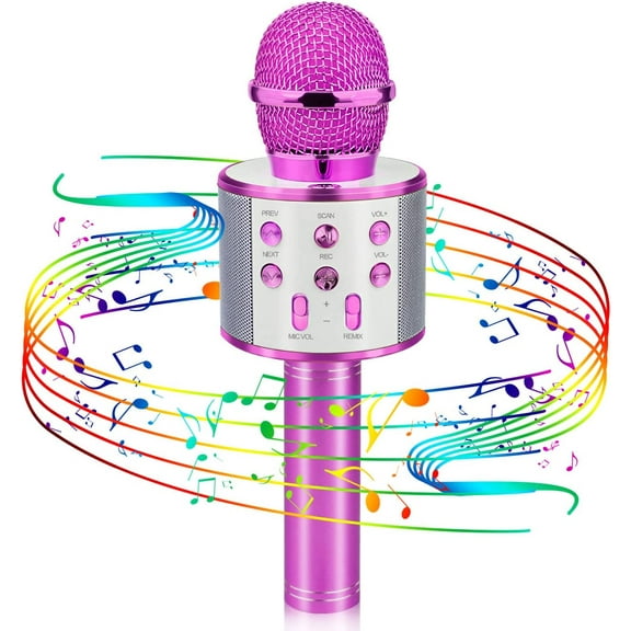 Kids Karaoke Microphone for Girl Toys,Karaoke Microphone Gifts for Girls,Toys for Girls Birthday,Kids Birthday & Easter Gift