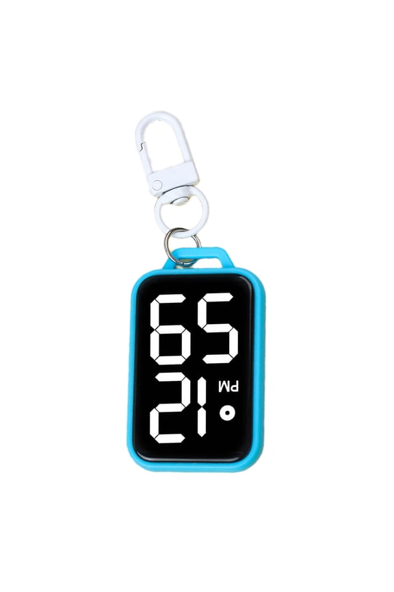 Kids Keychain Digital Watch Miniature Timekeeping Device For Backpacks And Belts Plastic Electronic Study Clock Gift