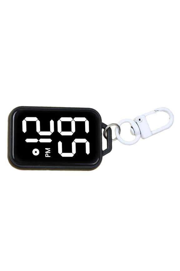 Kids Keychain Digital Watch Miniature Timekeeping Device For Backpacks And Belts Plastic Electronic Study Clock Gift
