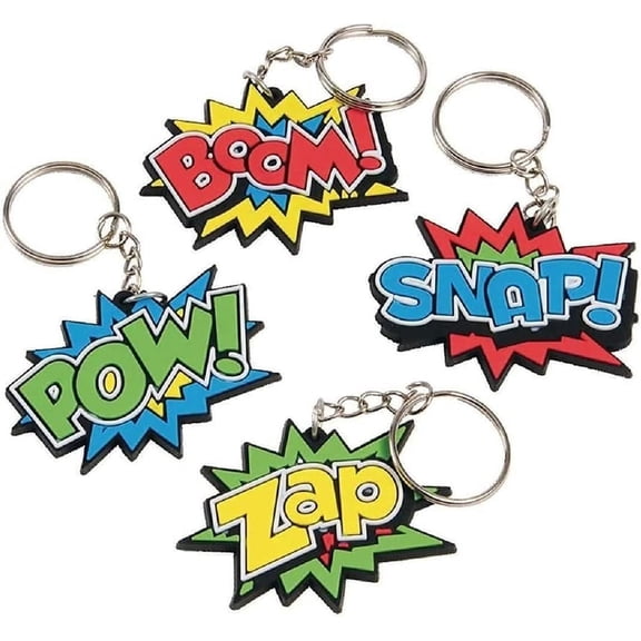 Kids Keychains for Key and Backpacks (12 Pack)