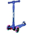 thumbnail image 1 of Kids Kick Scooter, LED Lighted Wheels and 3 Adjustable Height Handlebars, Lean-to-Steer & Widen Anti-Slip Deck, 3 Wheel Scooter for Boys & Girls Ages 6-12 and up to 110 Lbs, 1 of 6