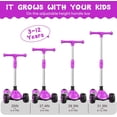 thumbnail image 1 of Kids Kick Scooter with Adjustable Handlebars, Removable  & Lighted Wheels for Ages 3-12, 1 of 7