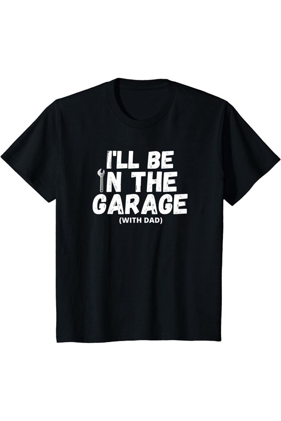 Kids Kids Fun Cool Car Mechanic Working With Dad Handyman Helper T-Shirt , Vintage T-Shirt