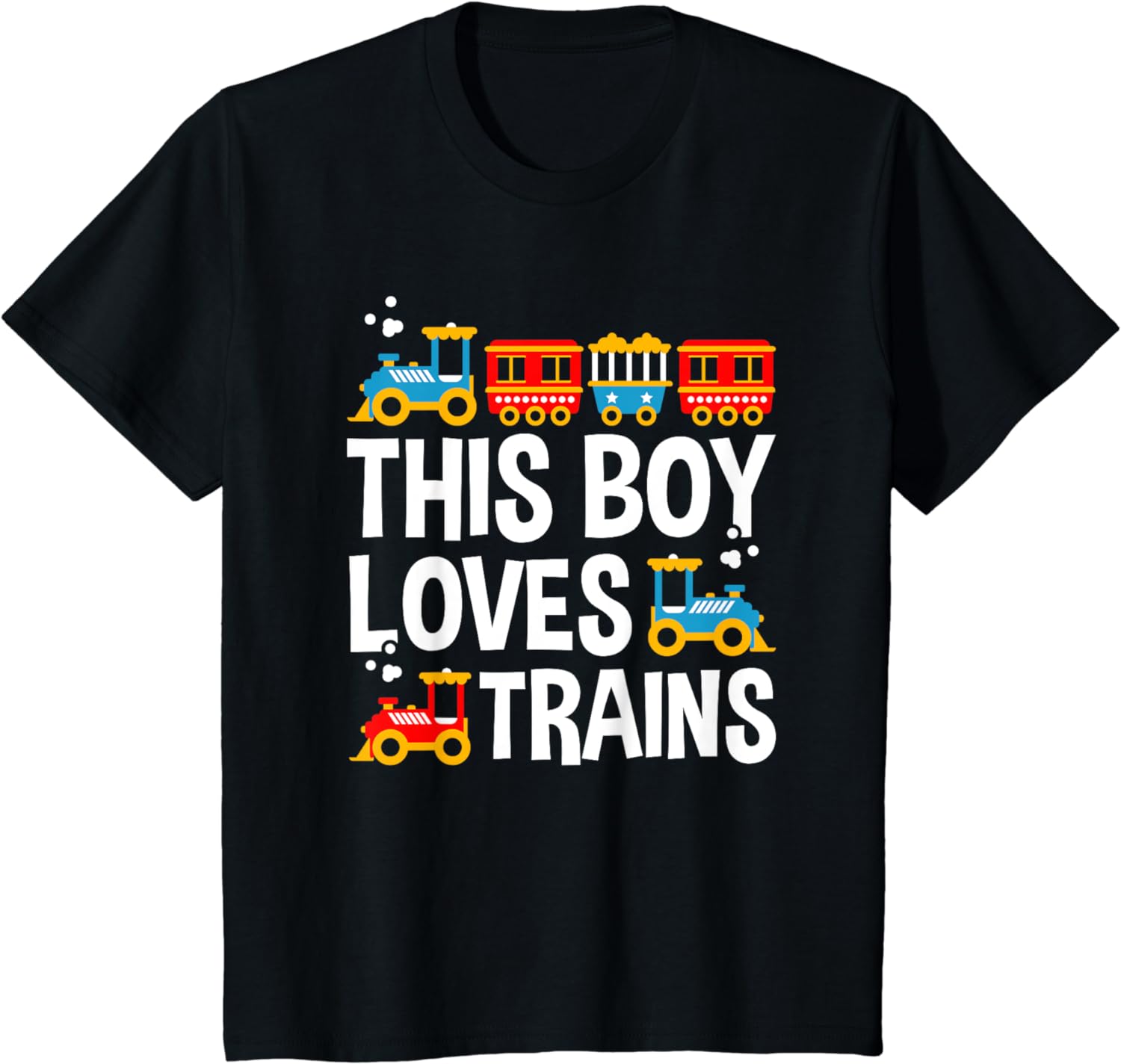 Kids Kids Funny Train This Boy Loves Trains T-Shirt - Walmart.com