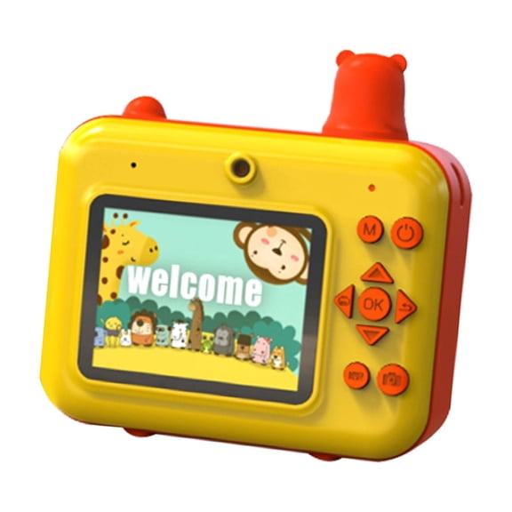Kids Kids Instant Print Camera Kids Camera 1080P Digital Camera For Kids 2.36 Inch IPS Screen Dual Lens Built-in Battery With Thermal Printing Paper Neck Strap Birthday Festival