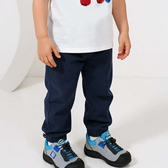 Kids Kids' Lightweight Summer Pants Elastic Waist Pants Blue Toddler Shorts Summer Pants 3-4 Years Boys Clothes