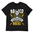 thumbnail image 1 of Kids Kindergarten Rocks ABCD Preschool Rockmusic Kindergarden Boy Mens T-Shirt Black Small, 1 of 5