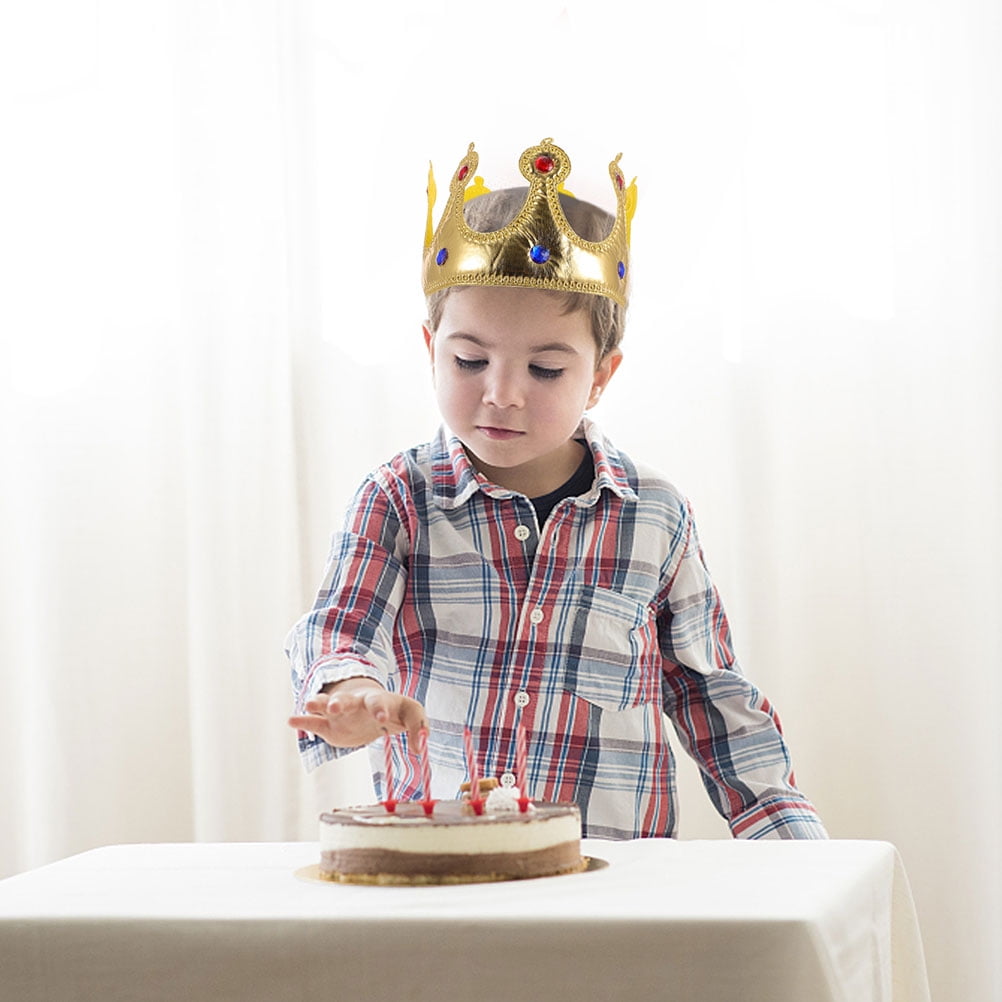 Kids King Crowns 2Pcs Kids King Crowns Costume Accessories Stage