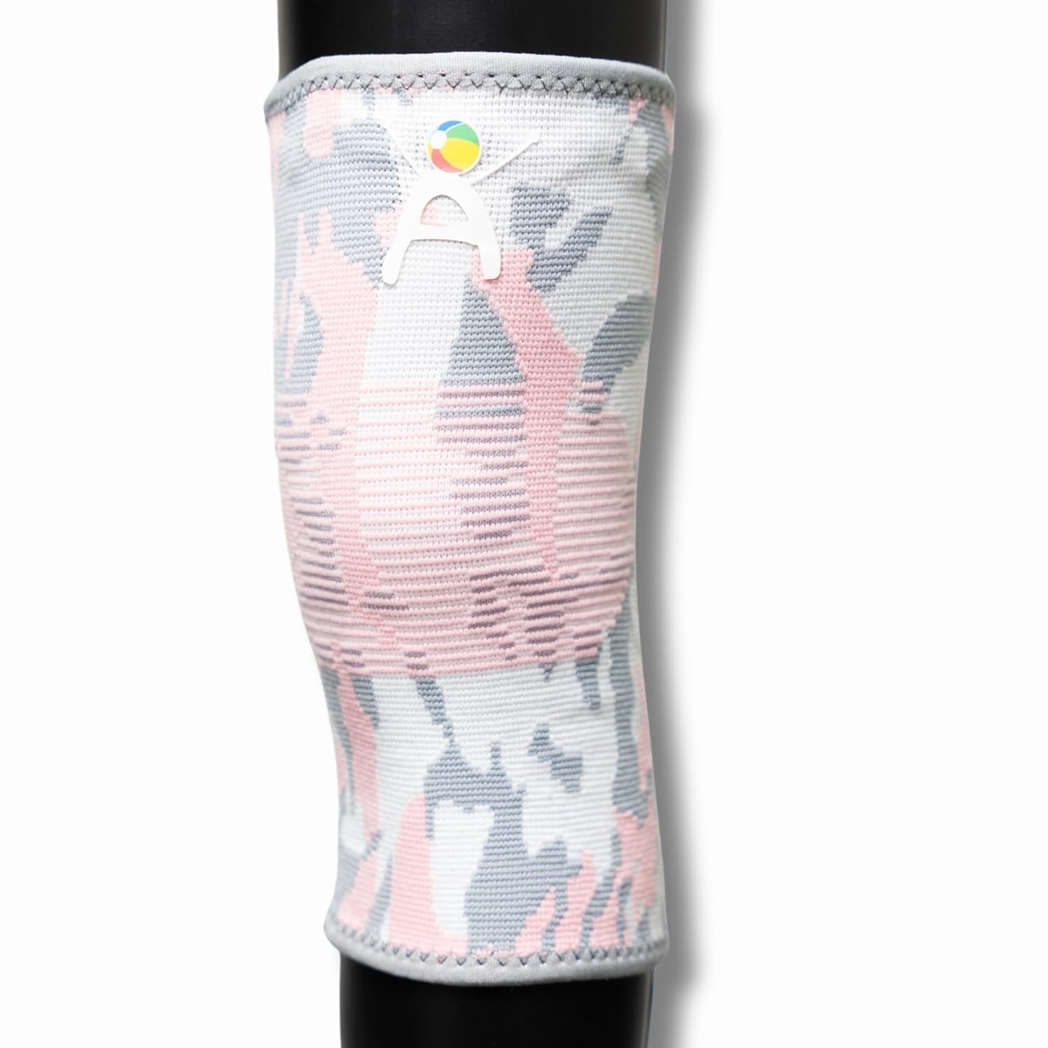 Kids Knee Brace Sleeve – Youth Knee Compression Support for Children | Knee Pain Relief & Sports Use – Boys & Girls Sizes for Basketball, Gymnastics, & Everyday Wear (1, Pink Camouflage, Medium)