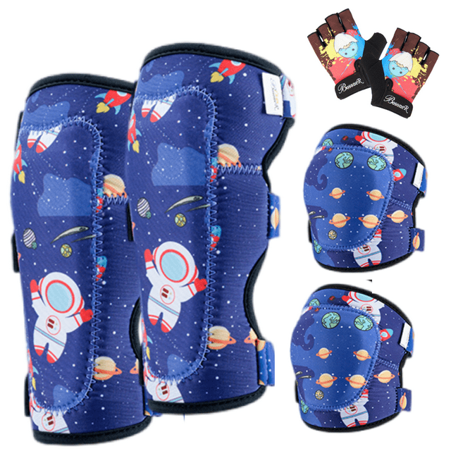 Kids Knee Pads Elbow Pads Bike Gloves, Kids Protective Gear, Toddler