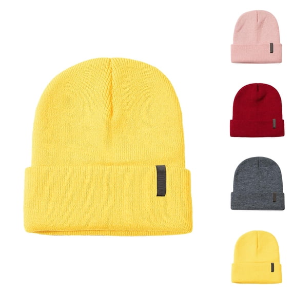 Kids Knit Beanie Soft Knit Soft Cozy Warm Winter Hat for Boys Girls School Travel and Daily Winter Wear Kids Cold Weather Accessories