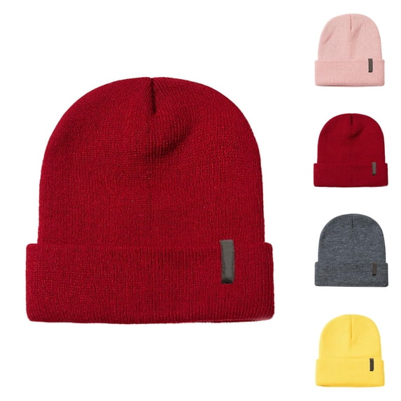 Kids Knit Beanie Soft Knit Soft Cozy Warm Winter Hat for Boys Girls School Travel and Daily Winter Wear Kids Cold Weather Accessories
