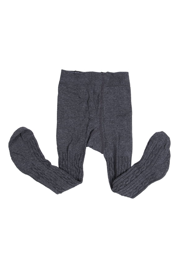 Kids Knit Cotton Tights Cable Knit Leggings Stockings Solid Colors Thread High Waist Pantyhose