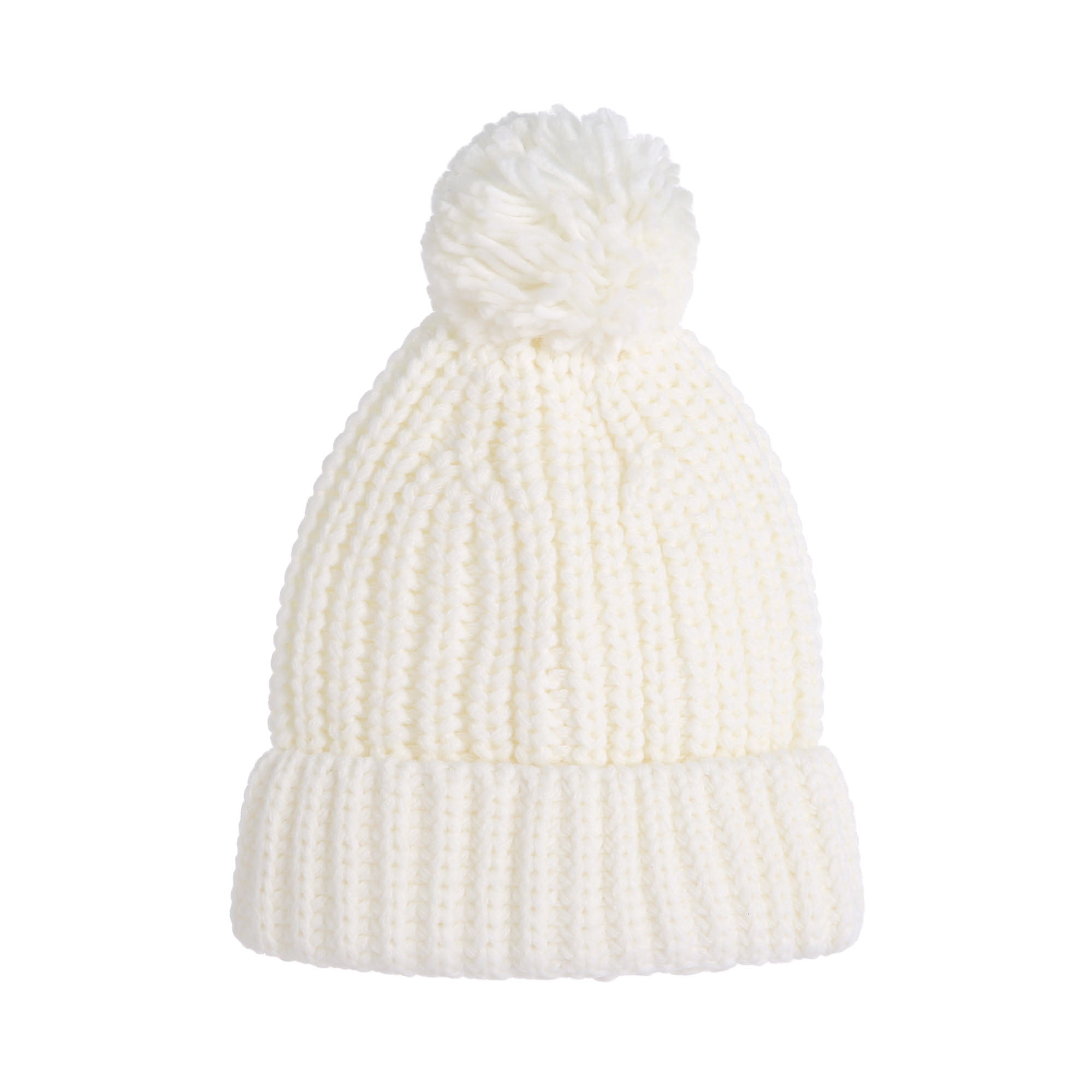 Kids Knit Hat, Cute Soft Thickened Solid Color Beanie Warm Autumn