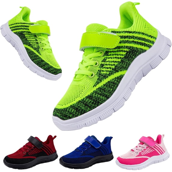 Kids Knit Sneakers | Breathable Mesh Tennis Shoes for Boys & Girls | Lightweight Casual Running Play Shoes