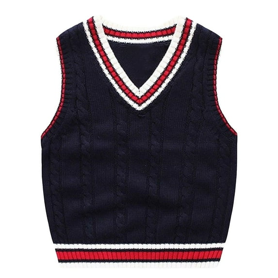 Kids Knit Sweater Navy Sweater Boys Boys Crewneck Sweater, School Uniform Big Boys' & Little Kids Youth Crew Neck Long Sleeve Pullover Oversized Hoodies For Toddlers