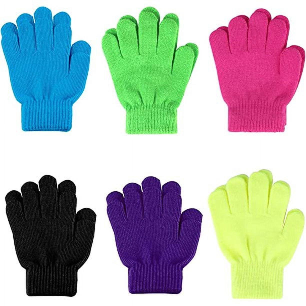 Kids Korner Unisex Stretch Children's Magic Gloves 6-Pack Size: Kids ...