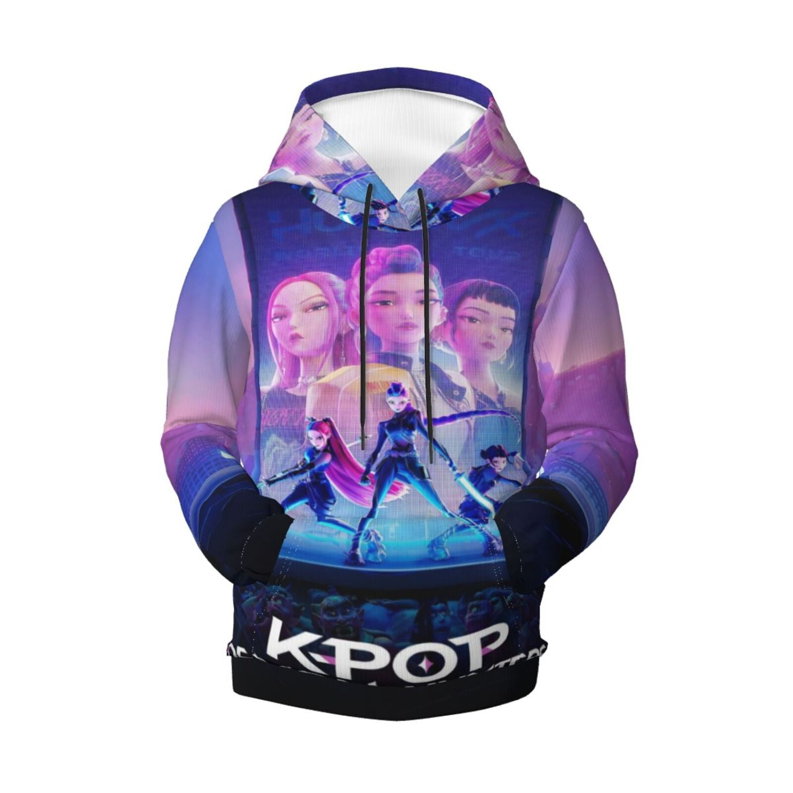 Kids Kpo-p Demon Hun-ter Pullover Hoodie Realistic 3d Print Graphic ...