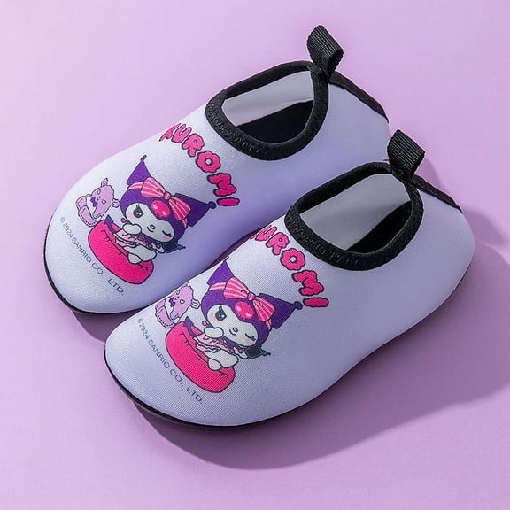 Kids Kuromi Water Shoes Boys Girls Barefoot Quick Dry Non-Slip Aqua Socks for Beach Swimming Pool