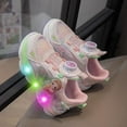 thumbnail image 1 of Kids LED Light Up Sneakers Girls Running Shoes Lightweight Sport Outdoor Walking Shoes for Girls Christmas Birthday Children Show Gift (Toddler/Little Kid/Big Kid) ﻿, 1 of 6