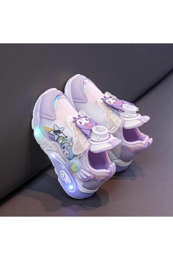 Kids LED Light Up Sneakers Girls Running Shoes Lightweight Sport Outdoor Walking Shoes for Girls Christmas Birthday Children Show Gift (Toddler/Little Kid/Big Kid) ﻿