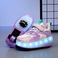 thumbnail image 1 of Kids LED Roller Skate Shoes with Wheel Light up Roller Shoes Kids Skates Sneakers Gift for Girls Boys Children, 1 of 18