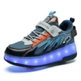 thumbnail image 1 of Kids LED Roller Skate Shoes with Wheel Light up Roller Shoes Kids Skates Sneakers Gift for Girls Boys Children, 1 of 19