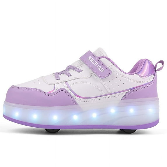 Kids LED Roller Skate Shoes with Wheel Light up Roller Shoes Kids Skates Sneakers Gift for Girls Boys Children