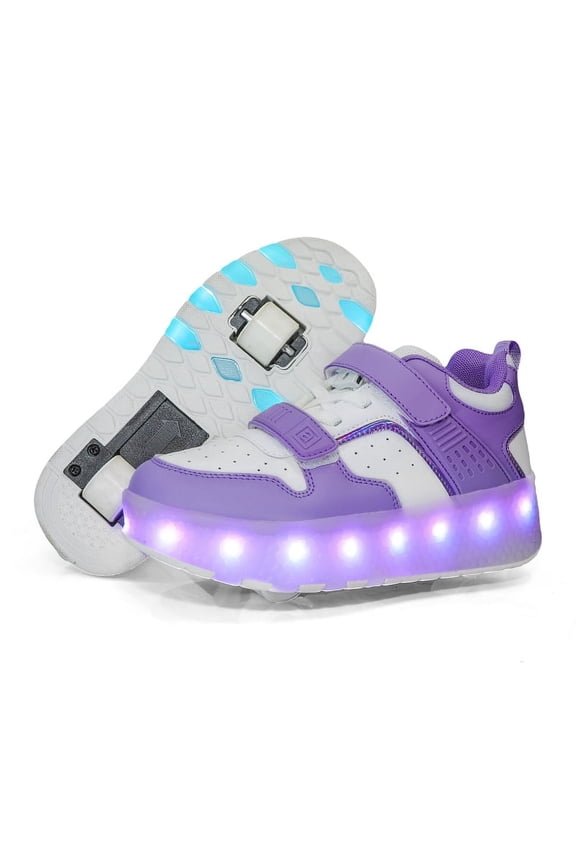 Kids LED Roller Skate Shoes with Wheel Light up Roller Shoes Kids Skates Sneakers Gift for Girls Boys Children