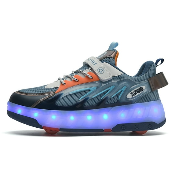 Kids LED Roller Skate Shoes with Wheel Light up Roller Shoes Kids Skates Sneakers Gift for Girls Boys Children
