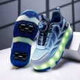 thumbnail image 1 of Kids LED Roller Skate Shoes with Wheel Light up Roller Shoes Kids Skates Sneakers Gift for Girls Boys Children, 1 of 20