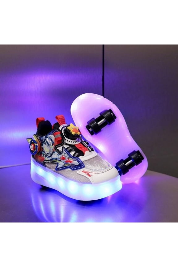 Kids LED Roller Skate Shoes with Wheel Light up Roller Shoes Kids Skates Sneakers Gift for Girls Boys Children