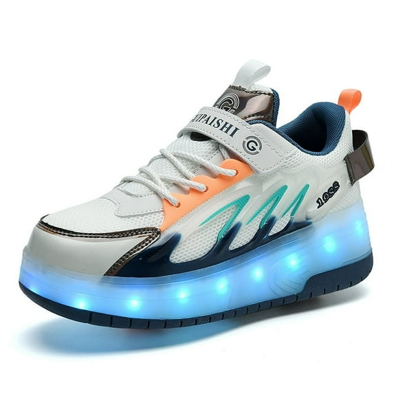 Kids LED Roller Skate Shoes with Wheel Light up Roller Shoes Kids Skates Sneakers Gift for Girls Boys Children
