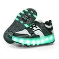 thumbnail image 1 of Kids LED Roller Skate Shoes with Wheel Light up Roller Shoes Kids Skates Sneakers Gift for Girls Boys Children, 1 of 14