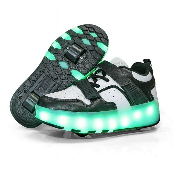 Kids LED Roller Skate Shoes with Wheel Light up Roller Shoes Kids Skates Sneakers Gift for Girls Boys Children
