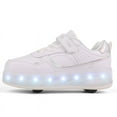 Kids LED Roller Skate Shoes with Wheel Light up Roller Shoes Kids