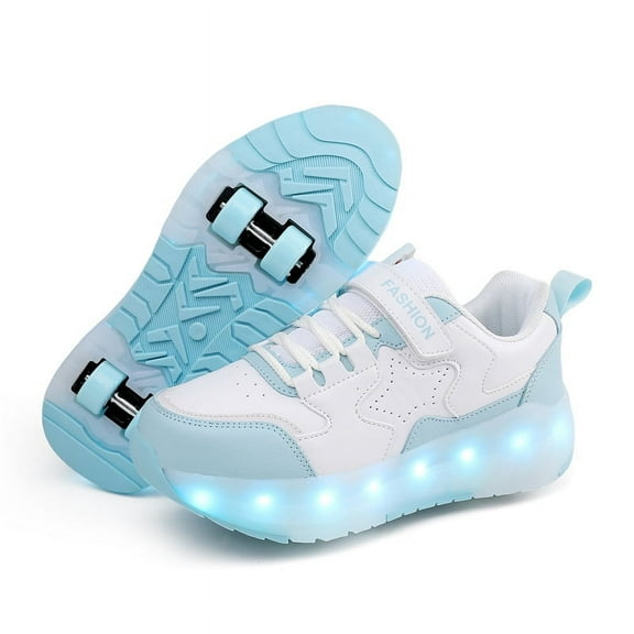 Kids LED Roller Skate Shoes with Wheel Light up Roller Shoes Kids Skates Sneakers Gift for Girls Boys Children