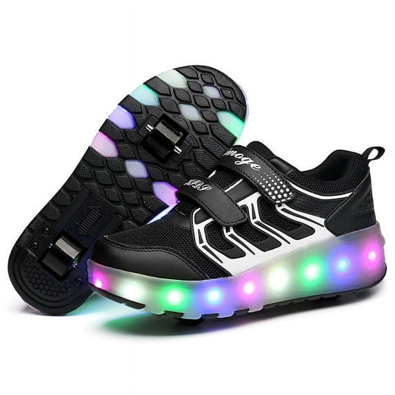 Kids LED Roller Skate Shoes with Wheel Light up Roller Shoes Kids Skates Sneakers Gift for Girls Boys Children