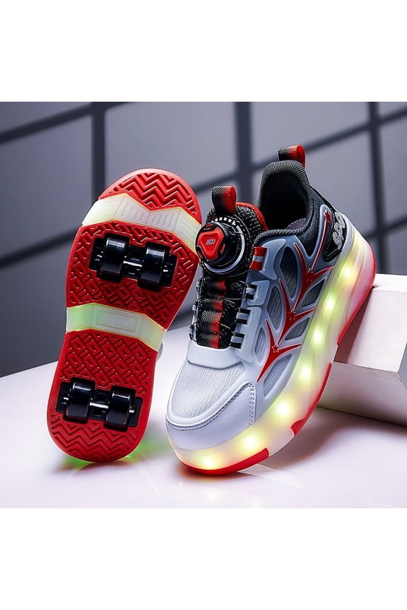 Kids LED Roller Skate Shoes with Wheel Light up Roller Shoes Kids Skates Sneakers Gift for Girls Boys Children