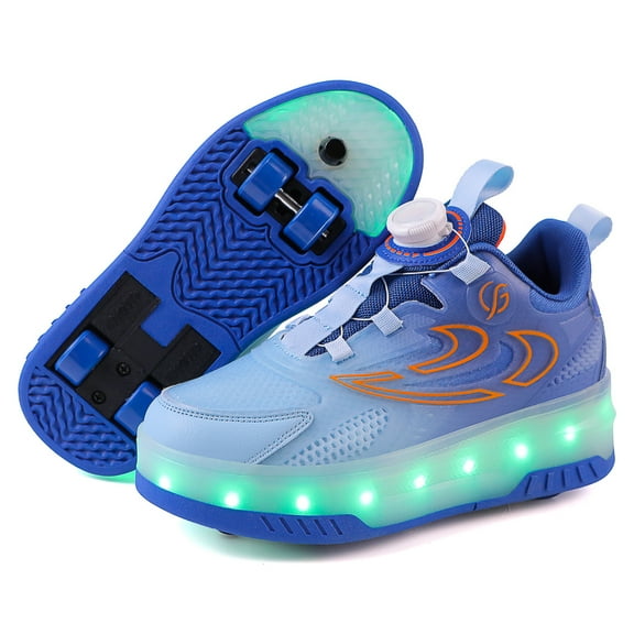 Kids LED Roller Skate Shoes with Wheel Light up Roller Shoes Kids Skates Sneakers Gift for Girls Boys Children