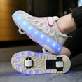 thumbnail image 1 of Kids LED Roller Skate Shoes with Wheel Light up Roller Shoes Kids Skates Sneakers Gift for Girls Boys Children, 1 of 20