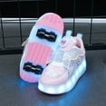 thumbnail image 1 of Kids LED Roller Skate Shoes with Wheel Light up Roller Shoes Kids Skates Sneakers Gift for Girls Boys Children, 1 of 24