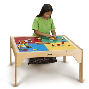 Kids LEGO® Compatible Wood Short Storage Table