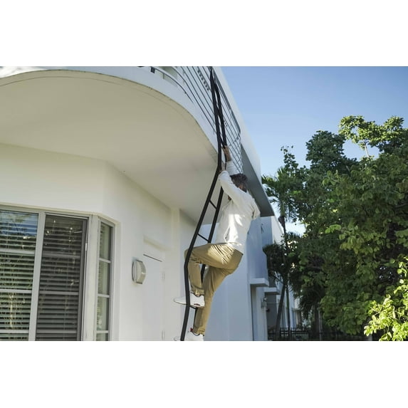 Kids Ladder 6.5ft Made in USA | Multi-use Rope Ladder - Carabiners & Bag incl. -2m Hanging Ladder