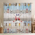 thumbnail image 1 of Lake House 30%-50% Blackout Curtains Lake Paddle Decor Curtains 42"Wx84"L Rustic Wooden Planks Curtains & Drapes For Lake Lover,Retro Country Farmhouse Window Curtains Teens Women Bedroom Decor, 1 of 5