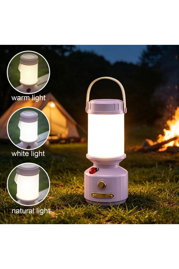Kids Lantern with 3 Color Dimmable & USB-C Charging, Kids Nightlights for Bedroom, Indoor Outdoor Adventures & Emergency Use Toddler Flashlight Sky Lanterns Camping Essentials for Girl