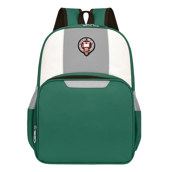 Large Capacity Orthopedic School Backpack Padded Shoulder Strap Emblem Patch Waterproof Bookbag For Primary School Students