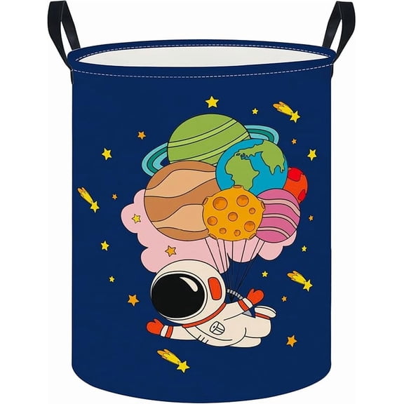 Kids Laundry Basket,Waterproof Baby Boys Nursery Hamper,Collapsible Fabric Storage Container,Toys Bin,Room Decor,Gift Basket