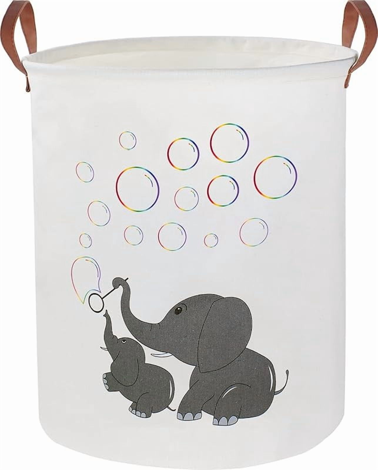 Kids Laundry Basket,Waterproof Baby Boys Nursery Hamper,Collapsible Fabric Storage Container,Toys Bin,Room Decor,Gift Basket