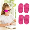 thumbnail image 1 of Kids Lazy Eye Patches 4‑Pack, Soft Plush Amblyopia Eye Patch for Eyeglasses, Reusable Strabismus Occlusion Eye Cover, Pink, 1 of 6